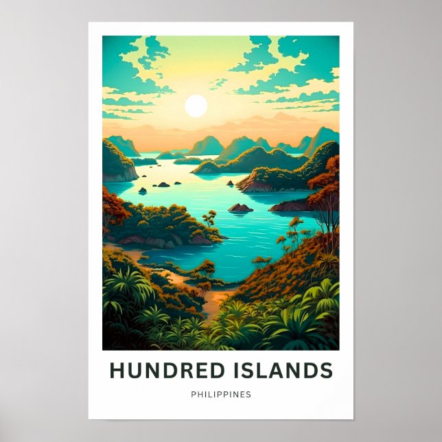 Hundert Inseln Philippinen Reisen Print Poster (Vorne)