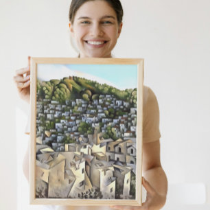 Hunderte Häuser Kayakoy Fethiye Malerei Leinwanddruck