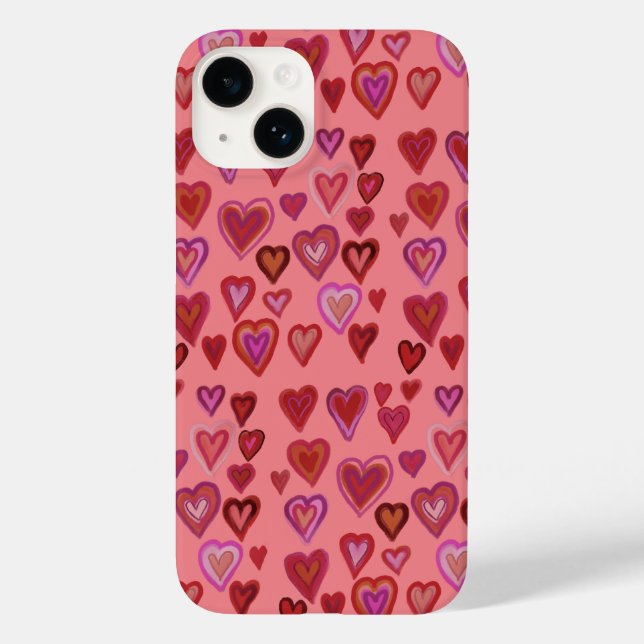 Hundertherzen Case-Mate iPhone 14 Hülle (Rückseite)