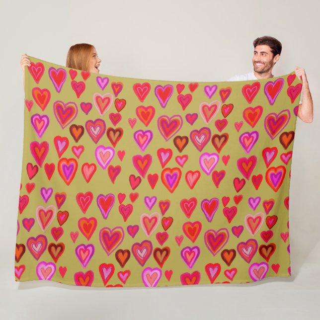 Hundertherzen Fleece Blanket (Beispiel)