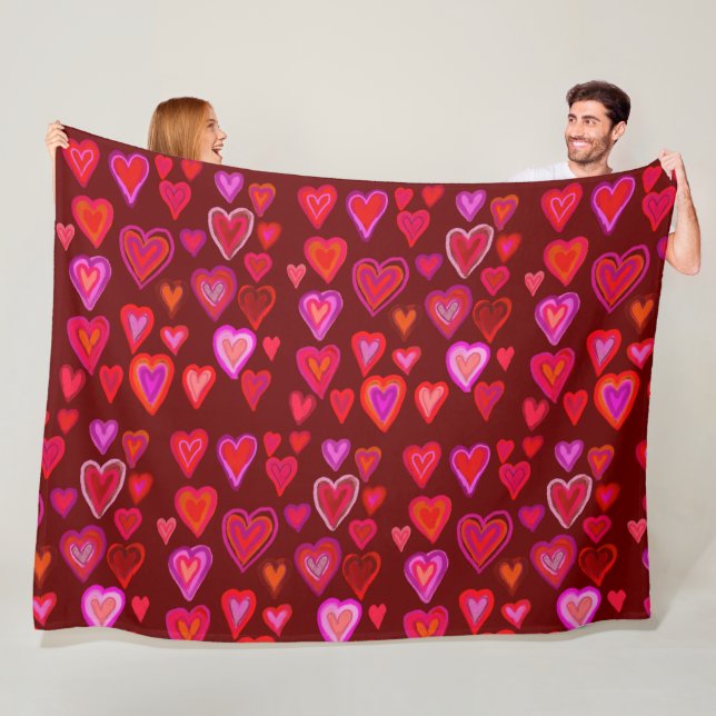 Hundertherzen Fleece Blanket (Beispiel)