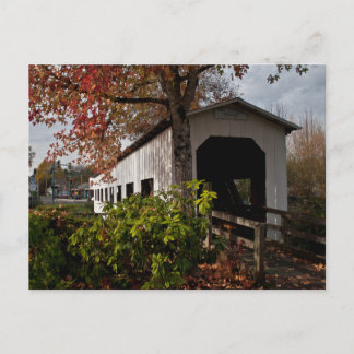 Hundertjährige Brücke, Hütte Grove, Oregon Postkarte