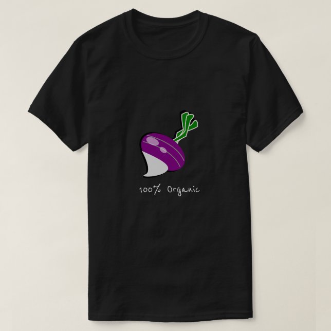 Hundertprozentiger Bio Slogan mit Rüstung T-Shirt (Design vorne)