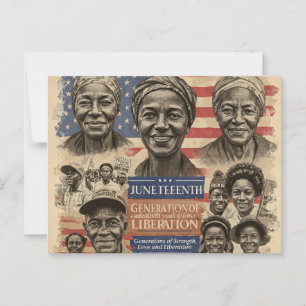 Hundertste Generationen von Stärke und Liebe Postkarte