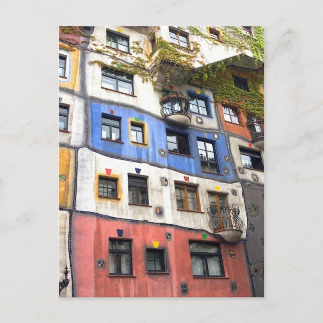 Hundertwasserhaus Wien-Foto Postkarte (Vorderseite)