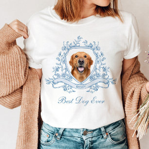 Hundes Foto in einem Chinoiserie-Wappen Bester H T-Shirt