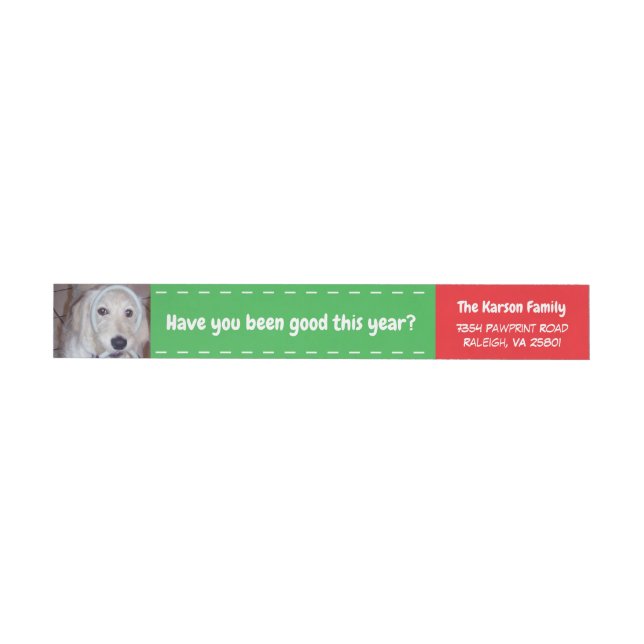 Hundesankt-Tatzen-Foto-Verpackung um Aufkleber (Person)