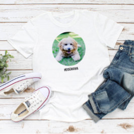 Hundeschalten mit großem benutzerdefiniertem Foto  T-Shirt