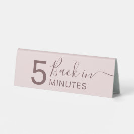 Hundeschärfung Wellness-Center zurück in 5 Minuten Tischaufsteller
