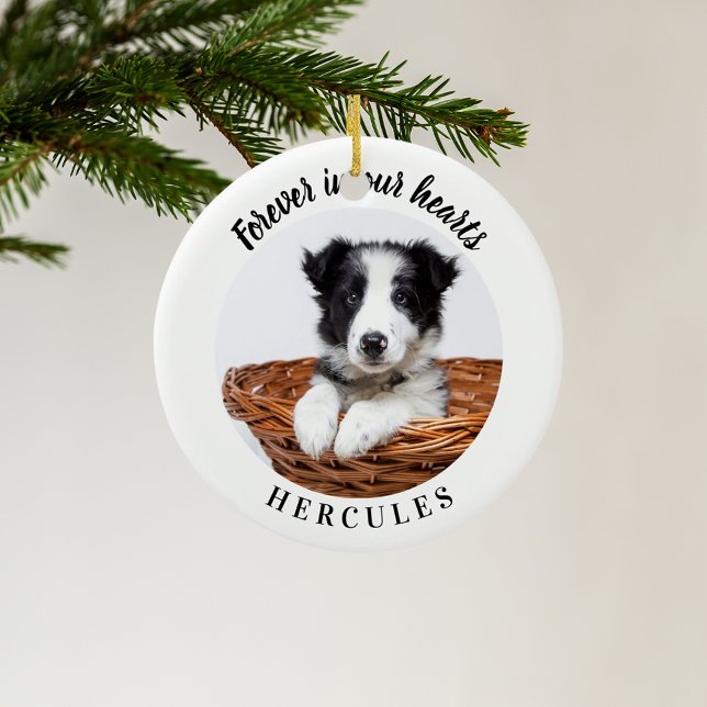 Hundeschemmung für immer in unseren Herzen Keramik Ornament (Von Creator hochgeladen)
