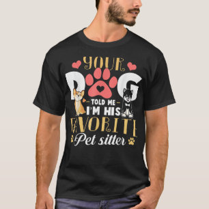 Hundeschenke für Hundeschlittenwanderung Sitzplatz T-Shirt