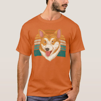 Hundeschenkenliebhaber Retro Welsh Corgi Geschenk T-Shirt