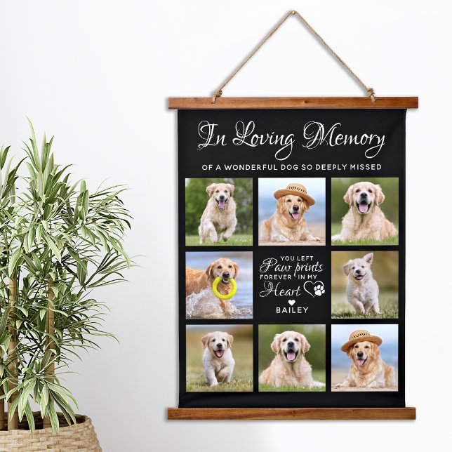 Hundeschenkgutschein für Haustiere Personalisiert  Wandteppich Mit Holzrahmen (Von Creator hochgeladen)