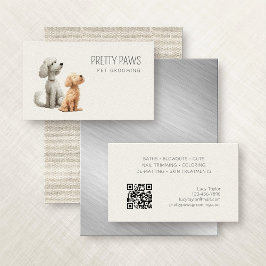 Hundeschilderlehrer Wandern Sitzen Visitenkarte