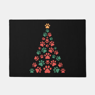Hundeschlitten Weihnachtsbaum für Hundefreunde Fußmatte