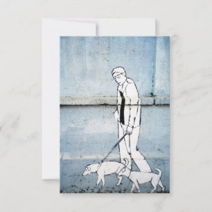 Hundeschlittengraffiti auf verzweiimirova Straße,  Einladung