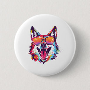 Hundeschlittenliebhaber Button