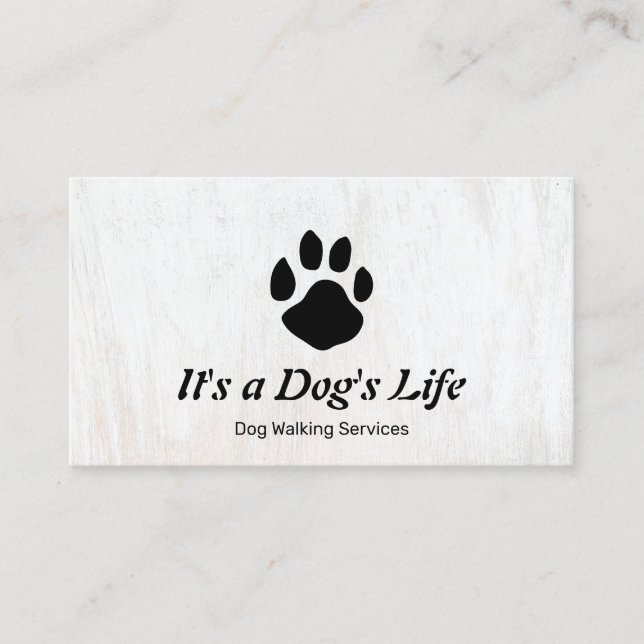 Hundeschlittenwalker Paw Business Card Visitenkarte (Vorderseite)