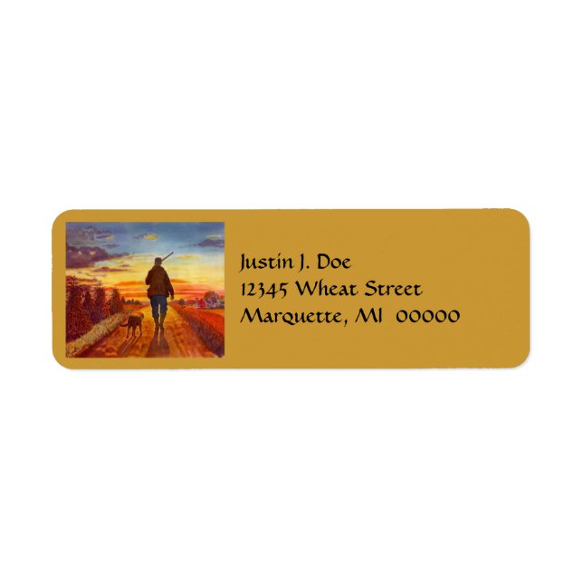 Hundeschlittenwanderung bei Sunset Address Labels (Vorne)