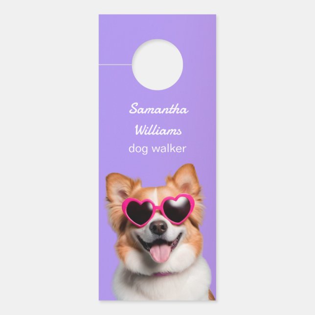 Hundeschlittenwanderung Grooming Click to Chat Türanhänger (Vorderseite)