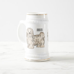 Hundeschmuck-Cartoon Bierglas