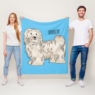 Hundeschmuck-Cartoon Fleecedecke