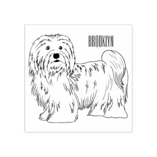 Hundeschmuck-Cartoon Gummistempel