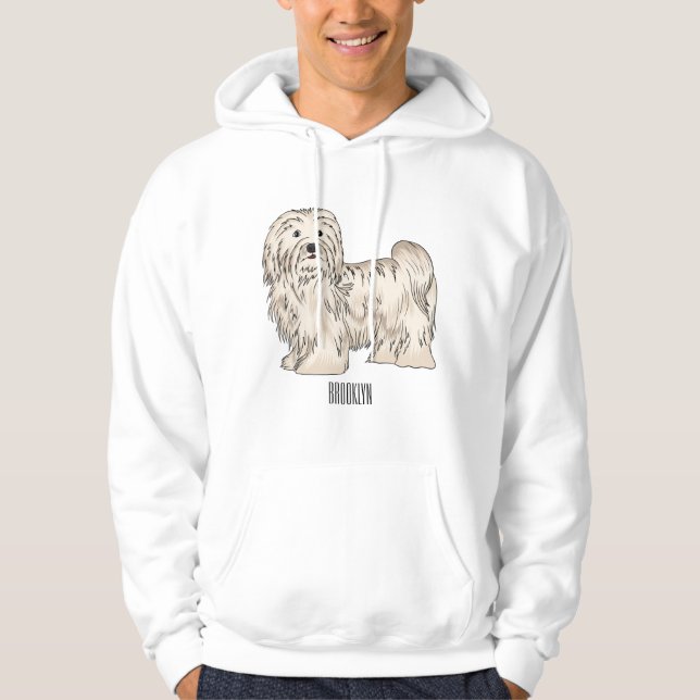 Hundeschmuck-Cartoon Hoodie (Vorderseite)