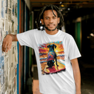 Hundeschuhen Niedliches farbiges Comic Illustratio T-Shirt