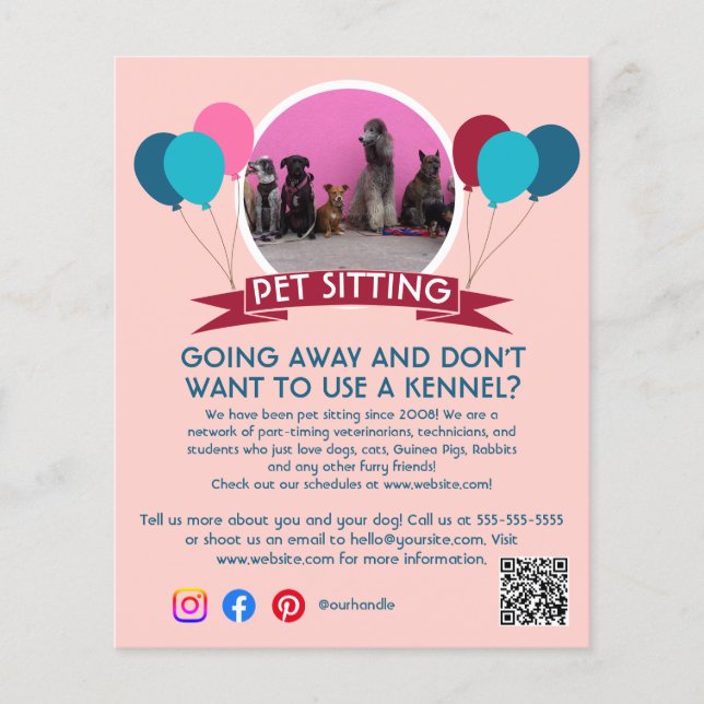 Hundeschuhling Haustier Pflegedienst Flyer (Vorne)