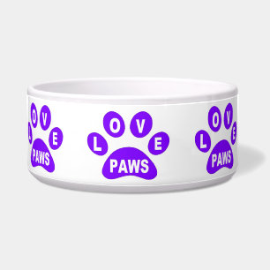 Hundeschuhpfäge Liebe Paws Lila Napf