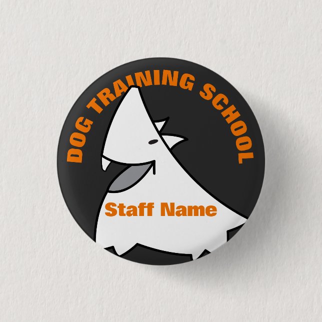Hundeschule Button (Vorderseite)
