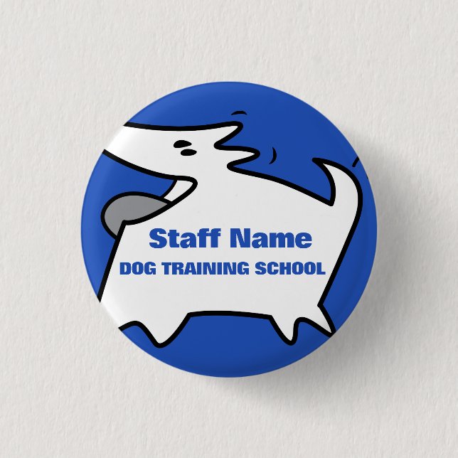 Hundeschule Button (Vorderseite)