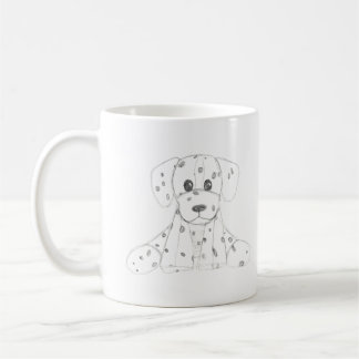 Hundeschüler Schwarz-weißes dalmatinisches Kleinki Kaffeetasse