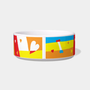 Hundeschüssel mittel "Fress, sauf und sei haarig!" Napf