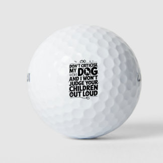 Hundeschutzwarnung Golfball