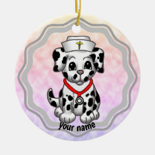Hundeschwester Keramik Ornament