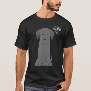 Hundeserie Schwarzer Labrador Retriever T-Shirt