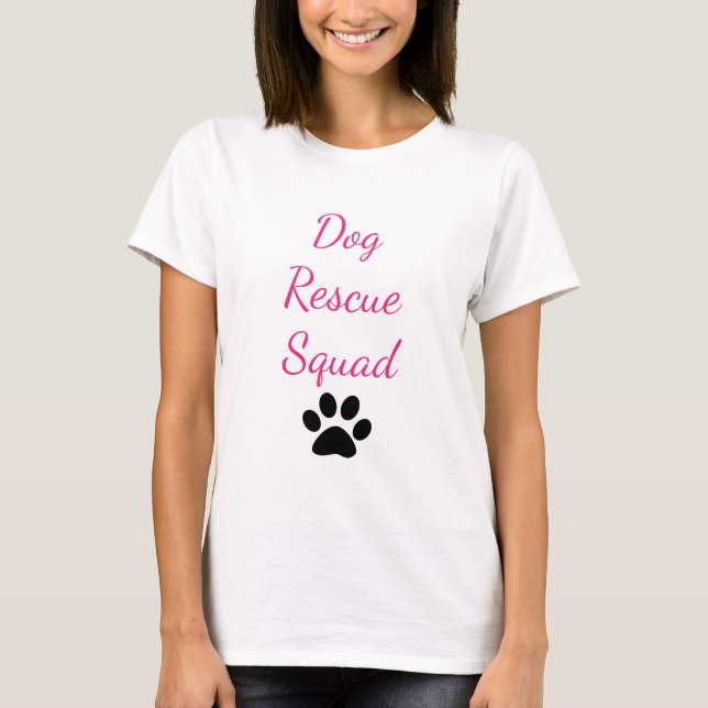 Hundeservice Squad Pad Druckmuster Muster Mama für T-Shirt (Vorderseite)