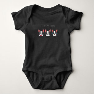 Hundeshirt, wenn eine Bostoner Terrier ein Jahr Sp Baby Strampler
