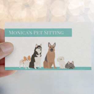 Hundesitting Hunde Training Grooming Tagesstätte Visitenkarte