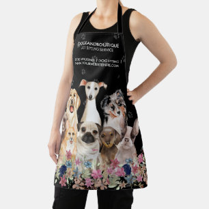 Hundesitting-Service Haustierfriseur Floral Veteri Schürze