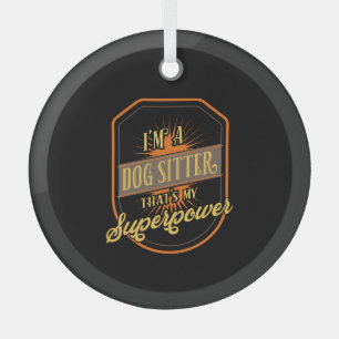 Hundesitzplatz Sitter Ornament Aus Glas