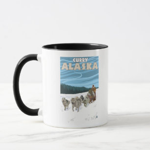 HundeSledding Szene - Curry, Alaska Tasse