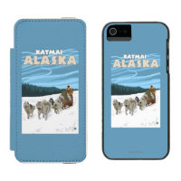 HundeSledding Szene - Katmai, Alaska