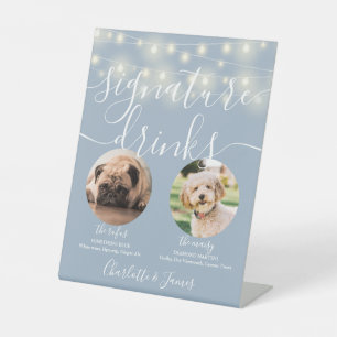 Hundespezifische Getränke Signature Drinks Lichter Sockelschild