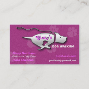 Hundesport / Hundefriseur /Tierbetreuer Visitenkar Visitenkarte