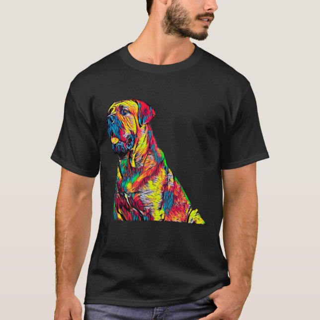 Hundestock Corso italienisches T-Shirt (Vorderseite)