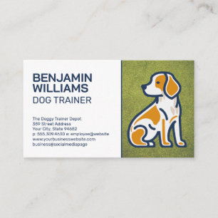 Hundesymbole   Grasturf Visitenkarte