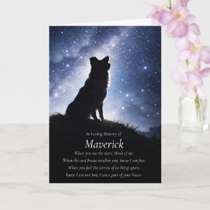 Hundesympathie Border Collie Benutzerdefinierter N Karte